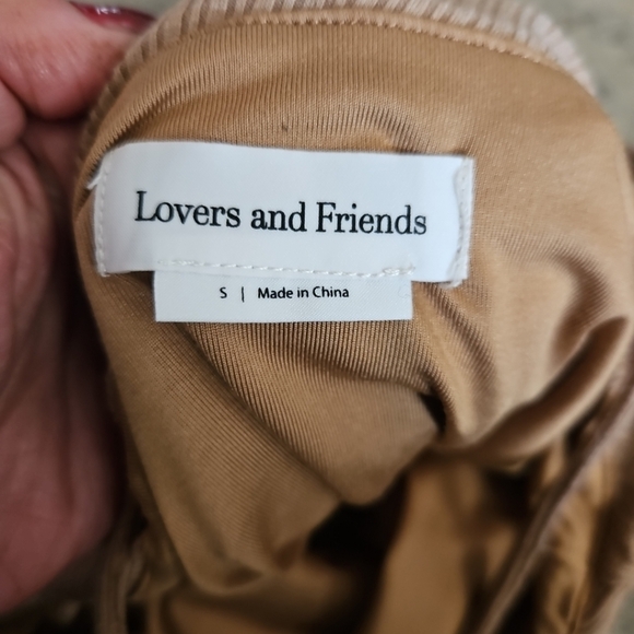 Lovers + Friends Womens Donovan Bodysuit in Tan S - Picture 9 of 12
